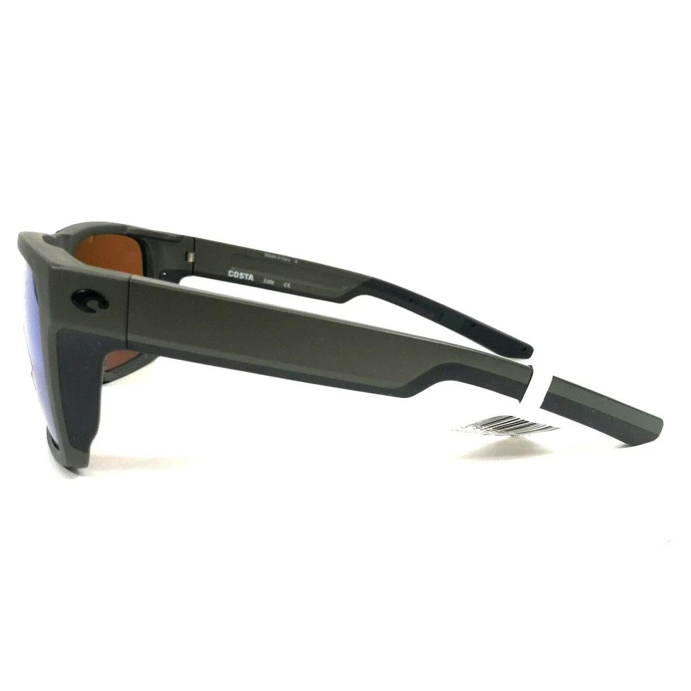 Costa Sunglasses Lido 06S9104 910410 Steel Gray Metallic Green Mirror 580G - Picture 7 of 13